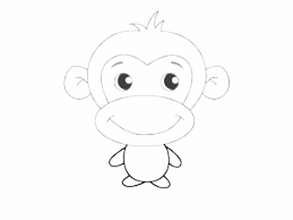 Идеи для срисовки обезьяна для детей простой поэтапно (90 фото)