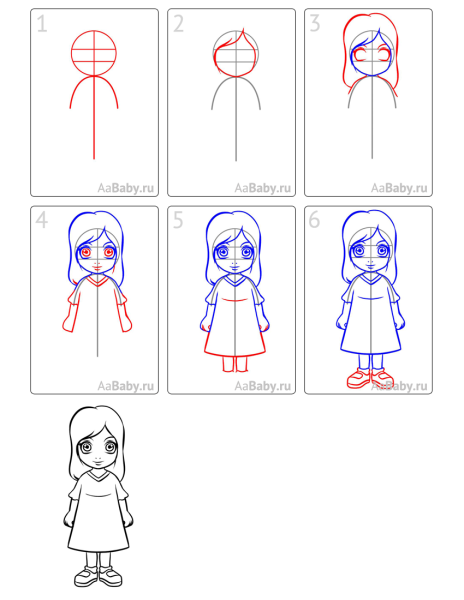 Идеи для срисовки для лица для девочек простые поэтапно (90 фото)