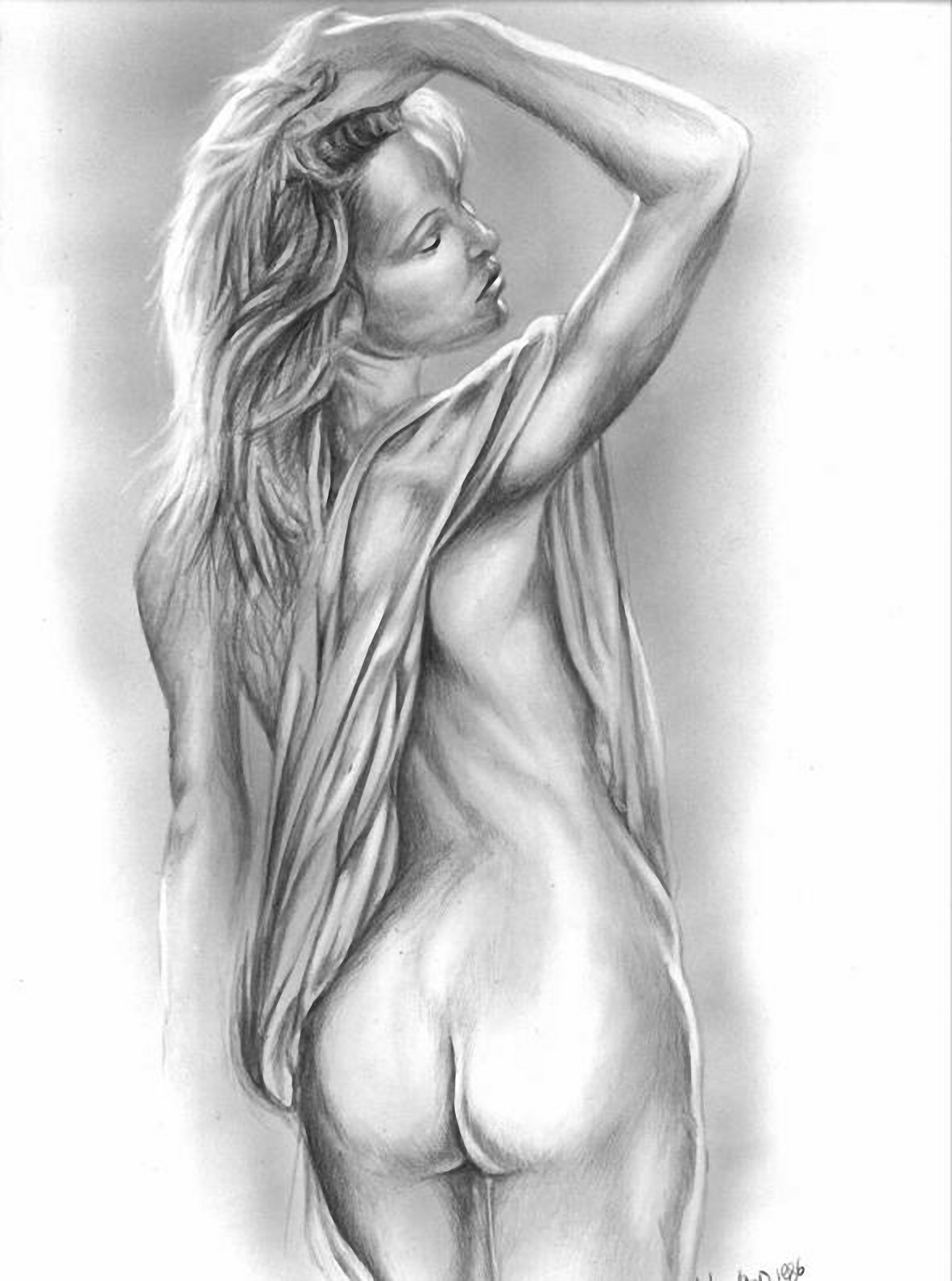 эскизы рисунков голых девушек фото 61