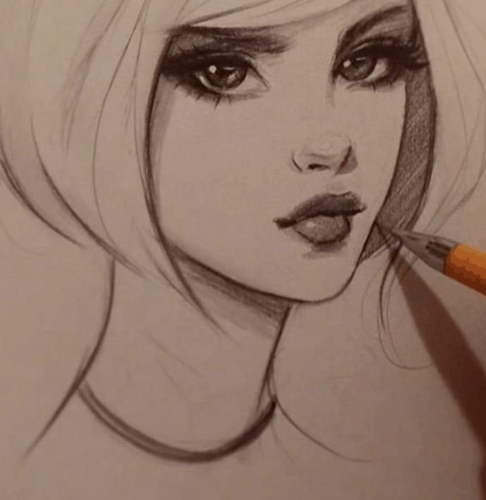 Как нарисовать девушку красивую легко и просто. Девушка карандашом. Рисунок девочки карандашом. Красивые девушки карандашом. Красивые рисунки девушек карандашом.