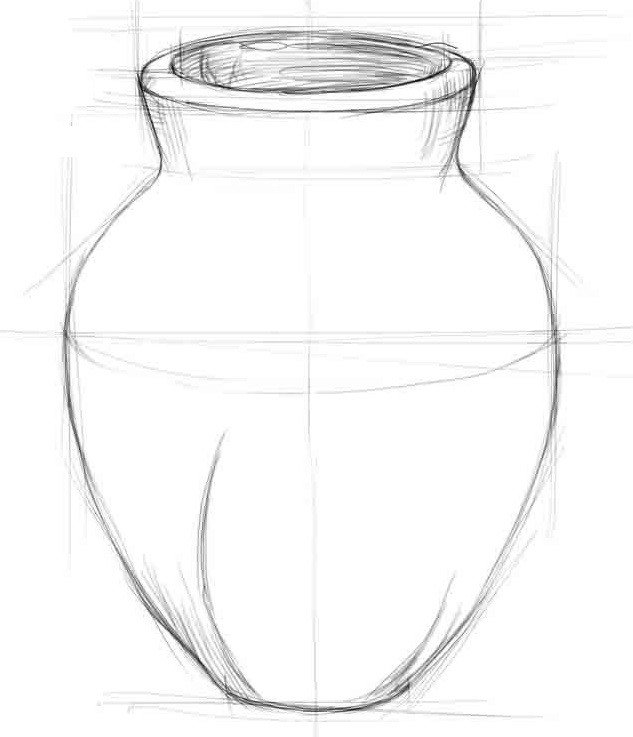 Вазы нарисовать картинки. Рисование вазы. Ваза карандашом. Ваза с рисунком. Рисунок вазы.
