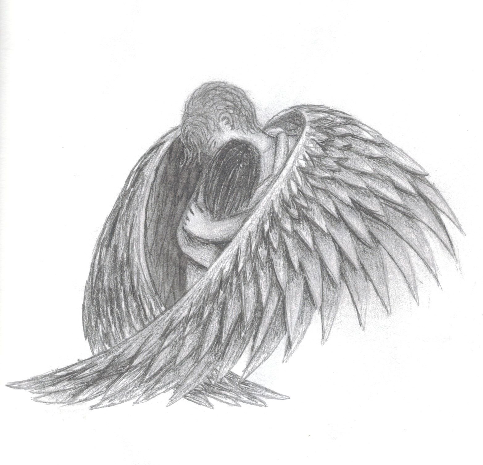фото ангела для срисовки