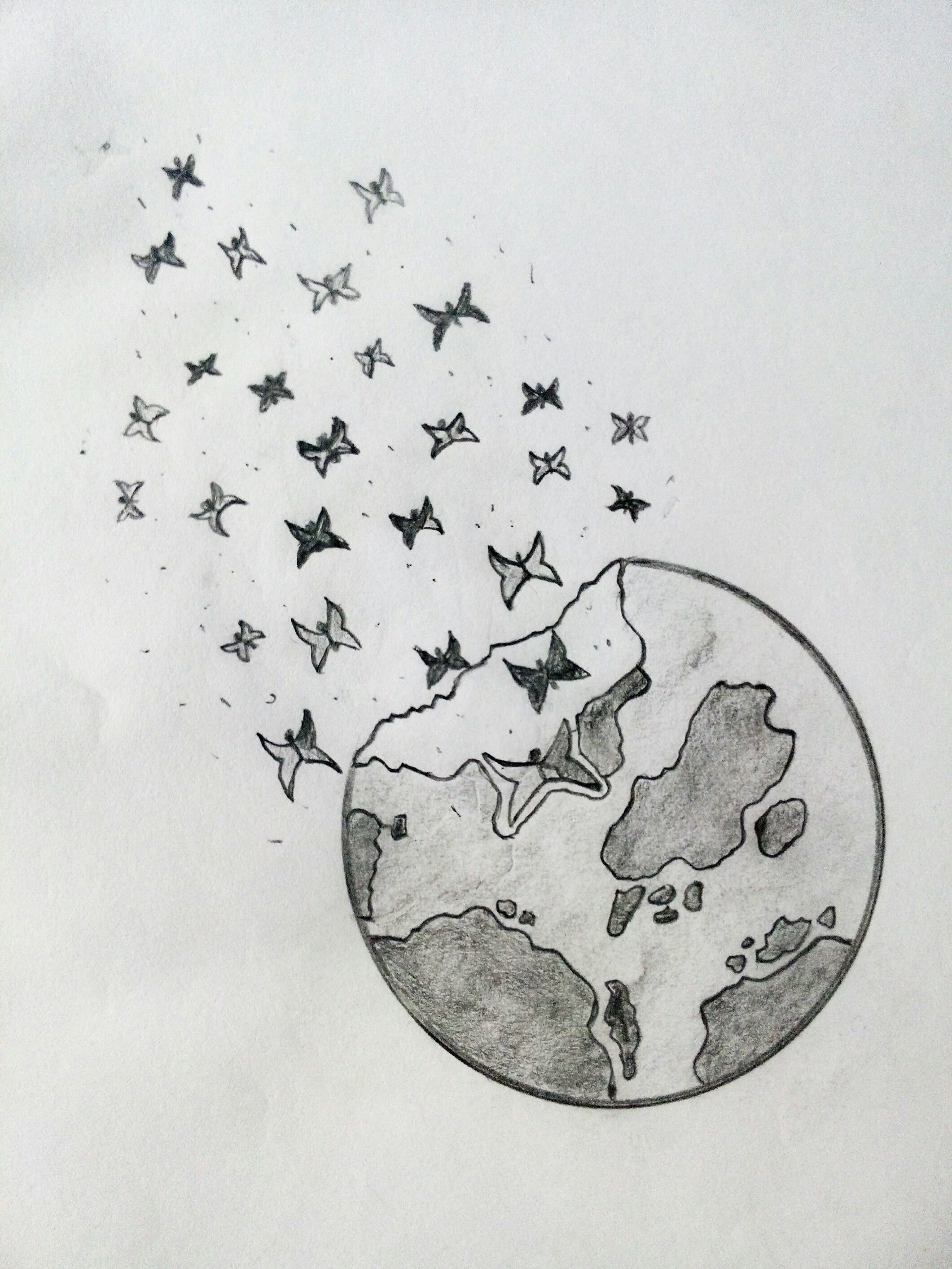 картинки для срисовки планета земля