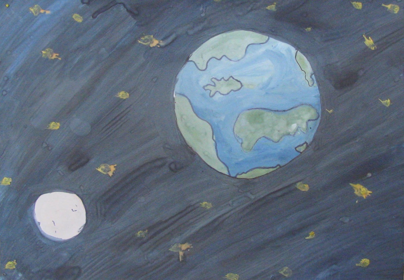 Просторы космоса рисунки для детей