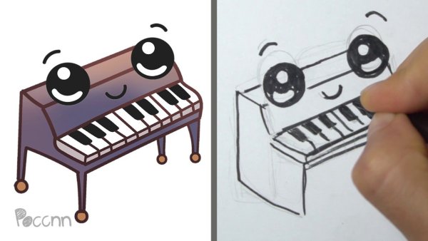 Идеи для срисовки красивые пианино (86 фото)