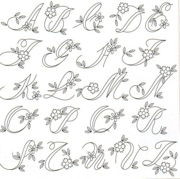 Идеи для срисовки красивые прописные буквы (90 фото)