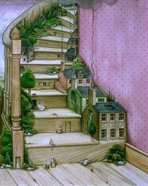Идеи для срисовки красивая лестница (90 фото)