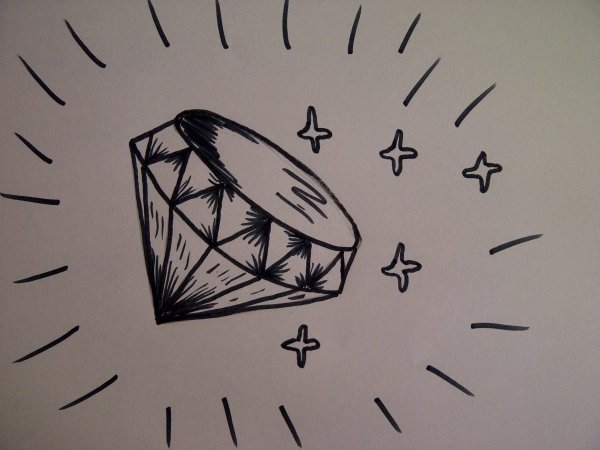 Идеи для срисовки красивые алмаза (90 фото)