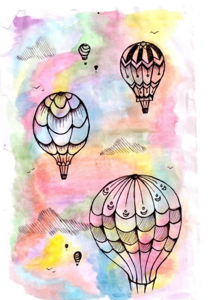 Идеи рисования воздушного шара