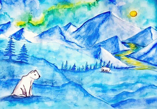 Картинки Арктики для срисовки