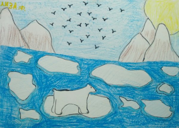 Легкие рисунки по теме Арктика