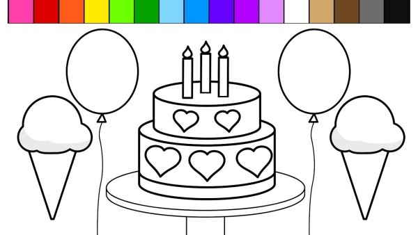 Идеи для срисовки красивая открытка на день рождения (90 фото)