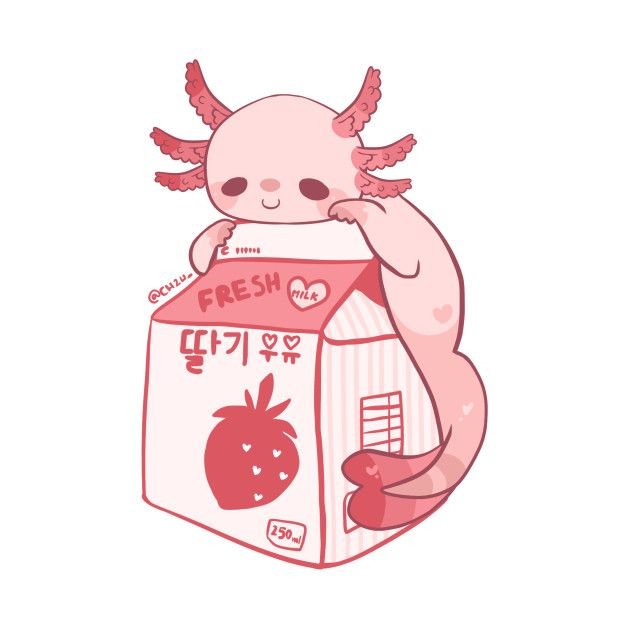 Kawaii аксолотль
