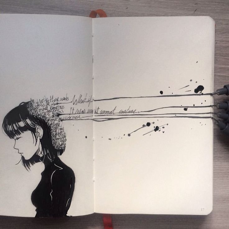 Рисунки в скетчбуке