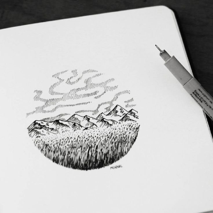 Лёгкие рисунки линером