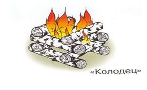 Схема костра колодец