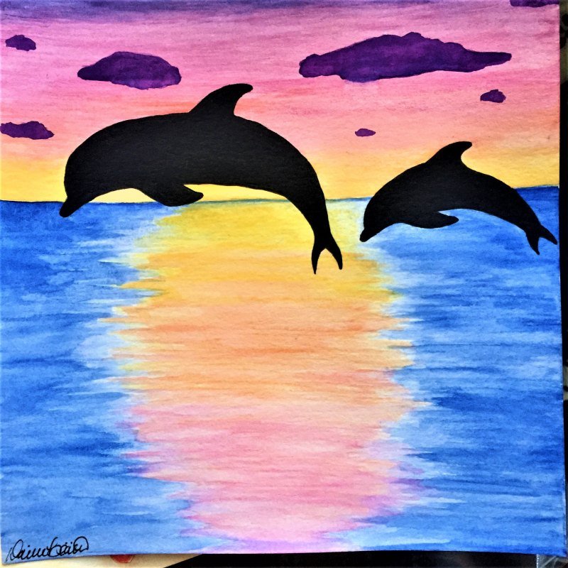 Рисунок дельфина