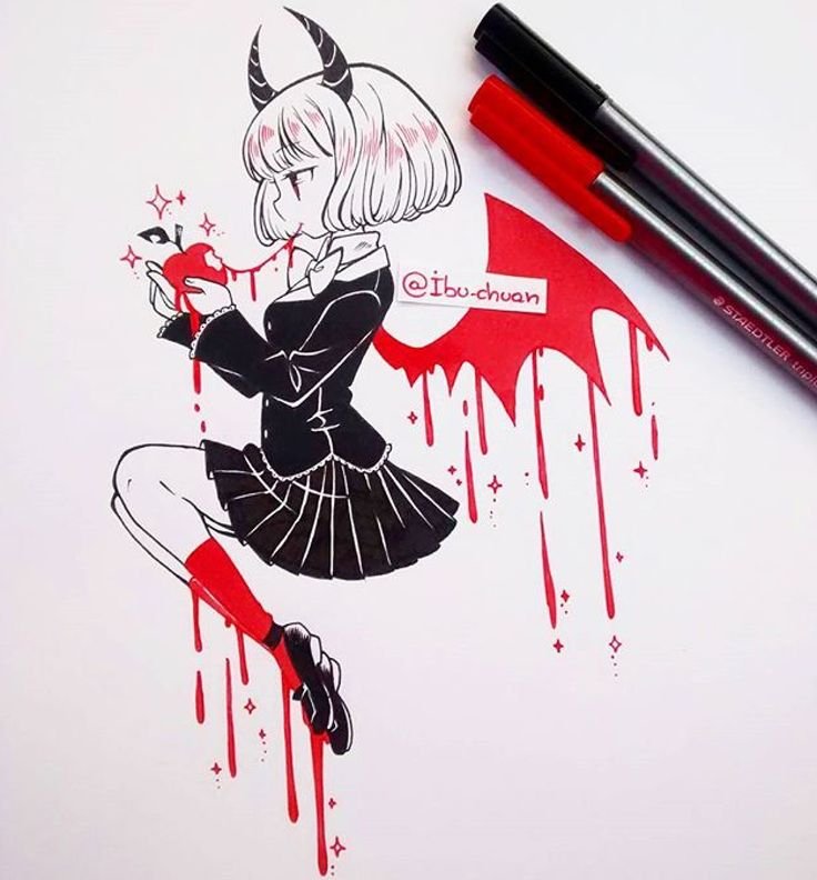 Рисунки для скетчбука аниме