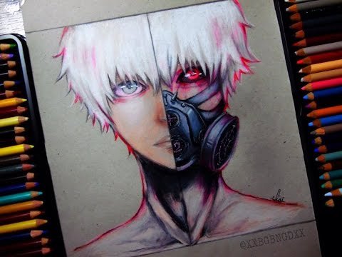Канеки Кен рисунок