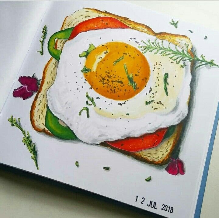 Идеи для рисунков еда