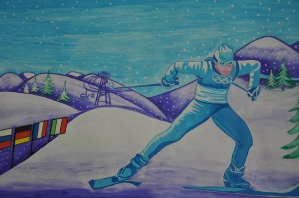 Рисунок на спортивную тему
