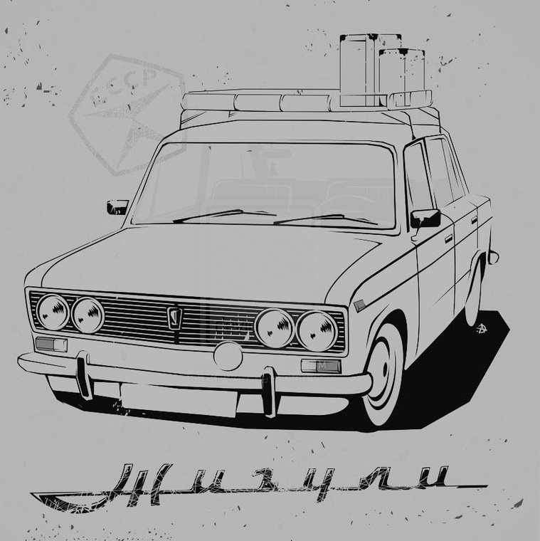 ВАЗ 2106 карандашом