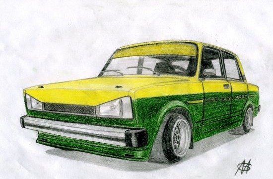 Жигули рисунок