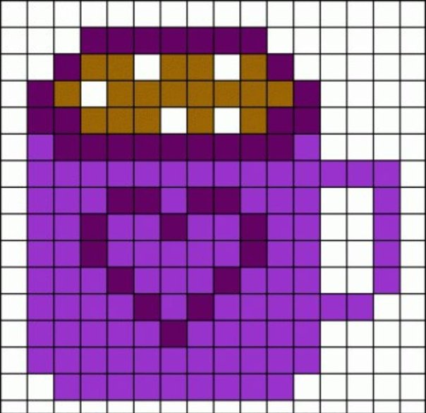 Маленькие рисунки по клеточкам легкие