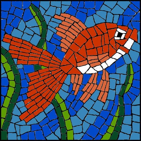 Рыбка из мозаики
