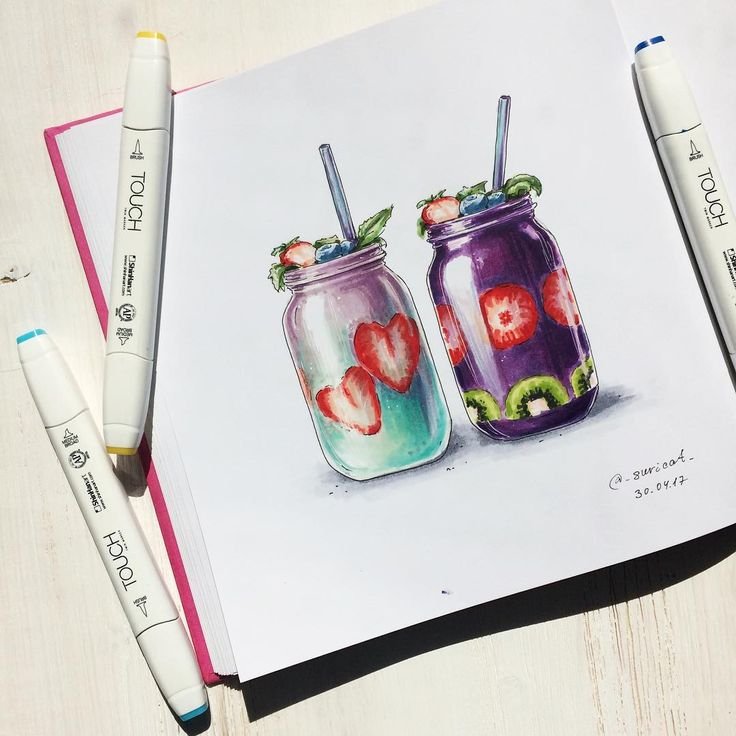 Идеи для рисования маркерами
