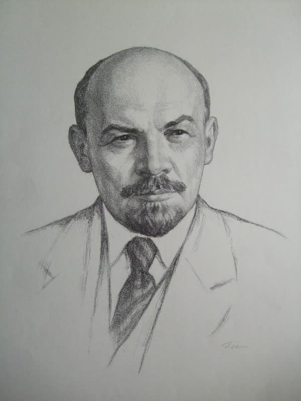 Ленин Владимир Ильич портрет карандашом