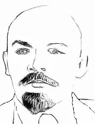 Ленин портрет поэтапно
