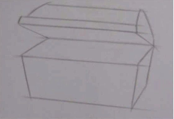 Шкатулка рисунок для срисовки