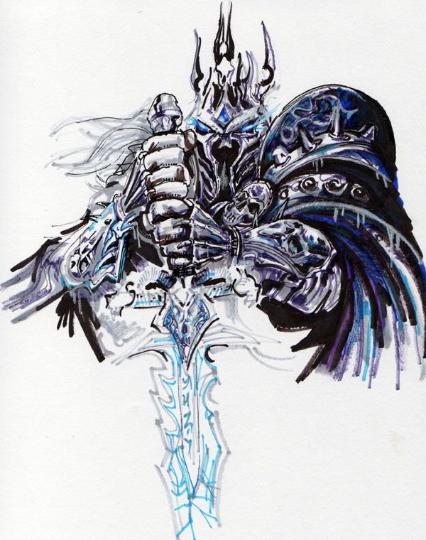 Тату World of Warcraft Артас