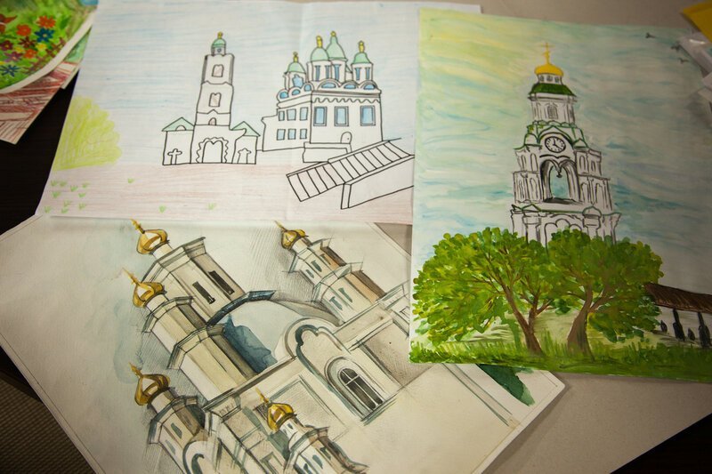 Астраханский Кремль рисунок детский