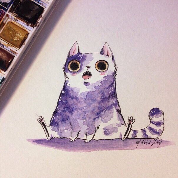 Идеи для рисунков кот