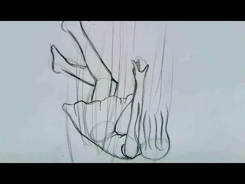 Падающий человек рисунок