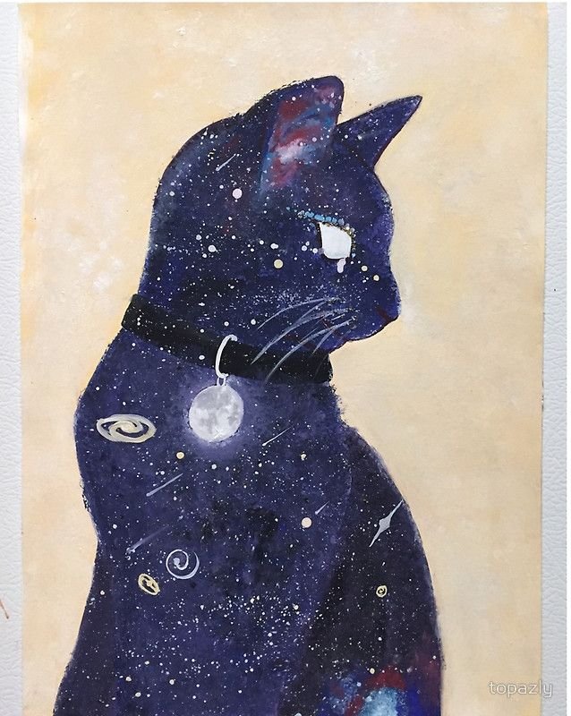 Кот космос арт
