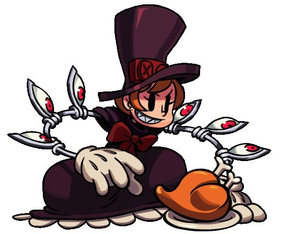 Skullgirls друзья Пикок