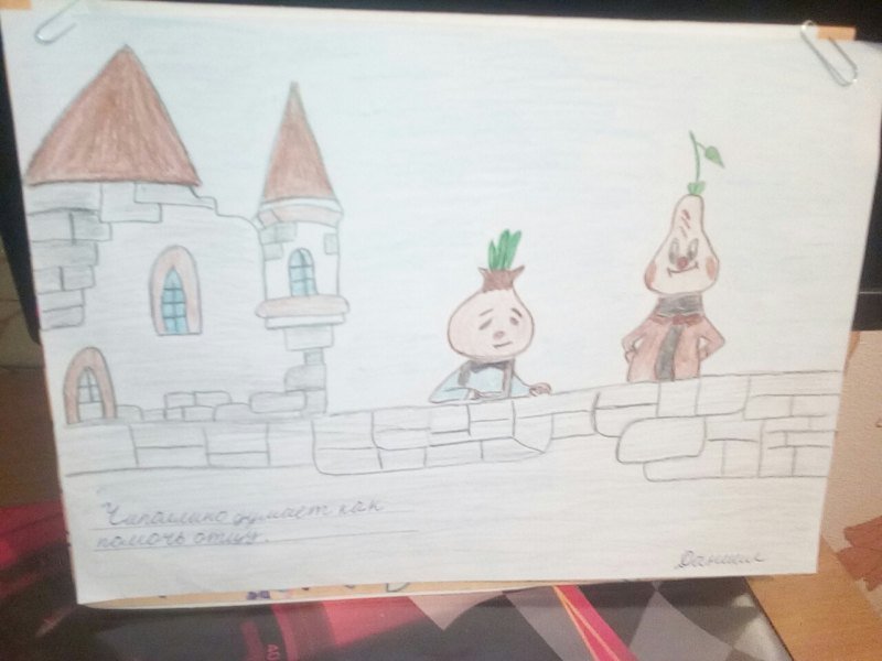 Чиполлино рисунок