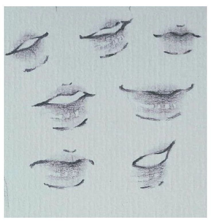 Губы рисунок