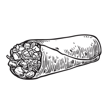 Рисунок шаурмы для срисовки
