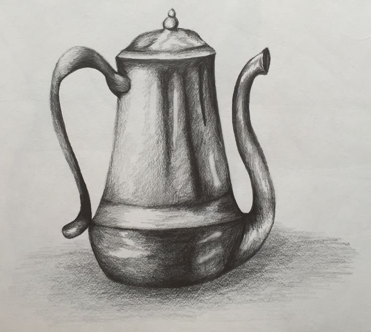 Чайник карандашом
