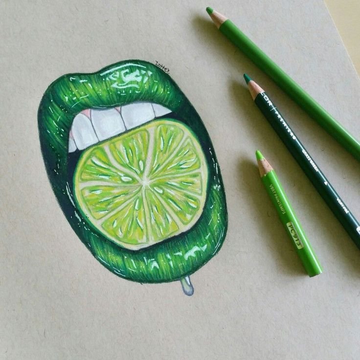Реалистичные рисунки маркерами