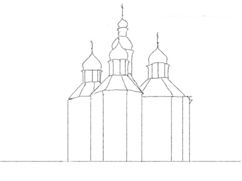 Храм рисунок