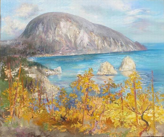 Гора Аю-Даг медведь-гора живопись