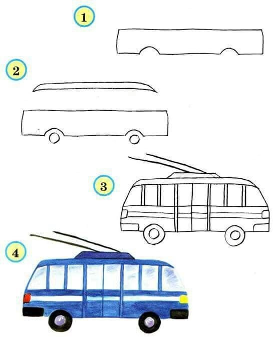 Рисование транспорт
