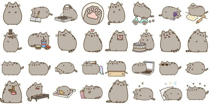 Наклейки для распечатки кот Пушин