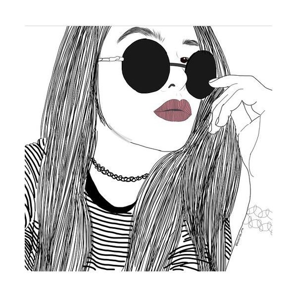 Девушка рисунок