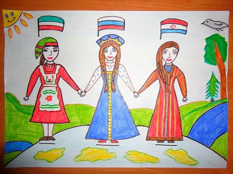 Рисунок на тему Россия